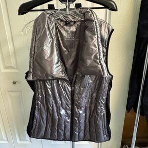 Calvin Klein Silver Quilted Puffer Vest